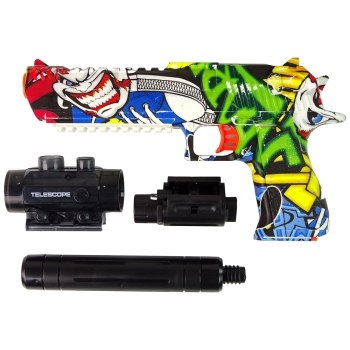 Pistolet laserowy Graffiti Evolution na kulki żelowe 14747